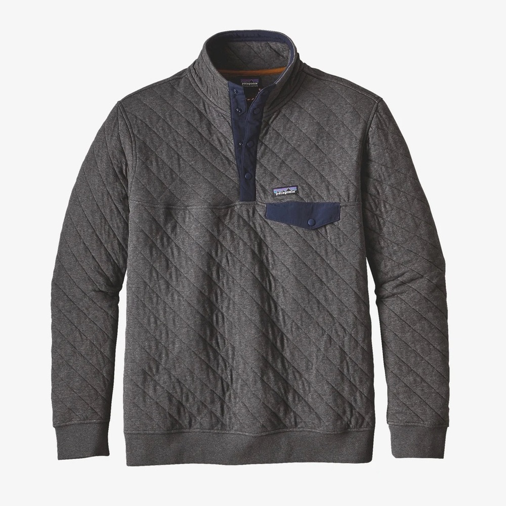 Men's Patagonia Organic Cotton Quilt Pullover 1/4 Snap Pullover
